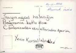 İZMİR Kordın Boyu  Kartpostal Şehir Kartpostalı Hitit Color  1200