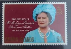 Cayman Adaları Anne Kraliçenin Doğum Yıldönümü- damgasız