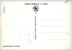 FRANSA1980, Louis le Nain'in tablosu, Çiftçi ailesi, Ekmek Maximum Kartpostal İlk Gün Damgalı - Ülke Posta servisi basımı