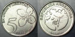 ARJANTİN 5 PESO 2017 ÇİLALTI.