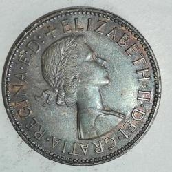 İNGİLTERE 1957  HALF  PENNY