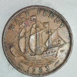 İNGİLTERE 1963    HALF  PENNY