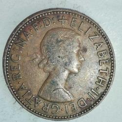 İNGİLTERE 1963    HALF  PENNY