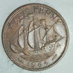 İNGİLTERE 1964    HALF  PENNY
