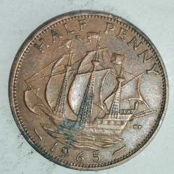 İNGİLTERE 1965    HALF  PENNY