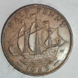 İNGİLTERE 1965    HALF  PENNY