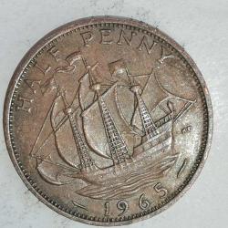 İNGİLTERE 1965    HALF  PENNY