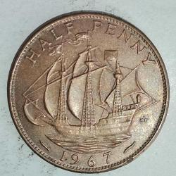 İNGİLTERE 1965    HALF  PENNY