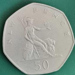 İNGİLTERE   1969   50  PENCE