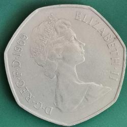 İNGİLTERE   1969   50  PENCE