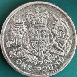 İNGİLTERE   2015    1  POUND   HATIRA Birleşik Krallık Kraliyet Arması