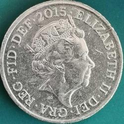 İNGİLTERE   2015    1  POUND   HATIRA Birleşik Krallık Kraliyet Arması