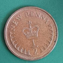 İNGİLTERE  1973   1/2  PENNY