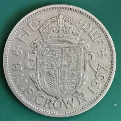 İNGİLTERE  1957   HALF  CROWN