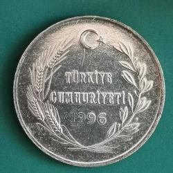 TÜRKİYE  1996  DARPHANE MADENİ PARA JETONU   GÜMÜŞ  6  GRAM