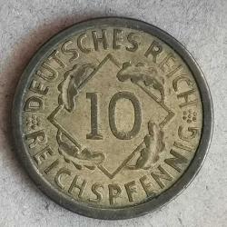 ALMANYA  1925  A   10  PFENNIG