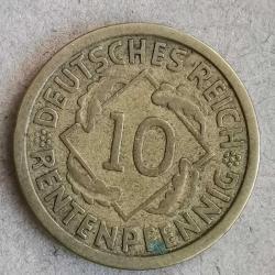 ALMANYA  1924G   10  PFENNIG