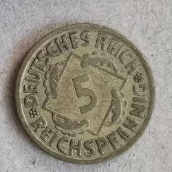 ALMANYA  1930 A   5  PFENNIG