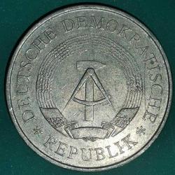 ALMANYA  1969 A    5  MARK   HATIRA   Doğu Almanya'nın 20. Yıldönümü /Bakır-Nikel, gri renkli/