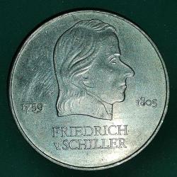 ALMANYA  1972    20   MARK    HATIRA   Friedrich von Schiller