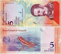 P#102a Venezuela 5 Bolivar 2018 ÇİL (C86...875)