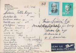 Ankara - Gençlik Parkı / Postadan Geçmiş, Pullu ve Damgalı