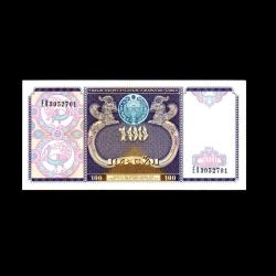 ÖZBEKİSTAN (1994) - 100 Som (ÇİL 10/10)