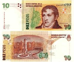 P#354b Arjantin 10 Peso 2014 ÇİL (24...979P)