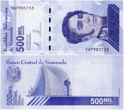 P#W113 Venezuela 500.000 Bolivar 2020 ÇİL (C67...733)