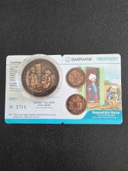 Masal Kahramanları Serisi Nasreddin Hoca No:7 ''Kazan Doğurdu'' Bronz Hatıra Parası