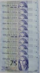 Pakistan 75 Rupi. Çil. Adet Fiyatıdır.