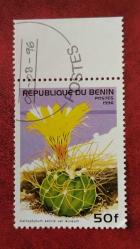 LOT.1 » 1996 YILI BENİN KAKTÜS ÇİÇEKLERİ  DAMGALI ŞARNİYERSİZ