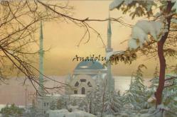 İstanbul - Kışın Kar Altında Dolmabahçe Cami / Panorama Turizm ve Ticaret Ercan Güneri