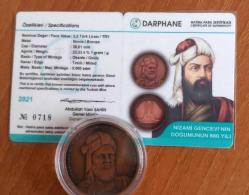 NİZAMİ  GENCEVİ  HATIRA PARASI   BRONZ  SERTİFİKALI
