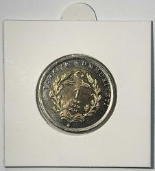 2014 Çizgili Sırtlan Hayvanlar Serisi 1 TL Hatıra Bimetal Para Koleksiyonluk