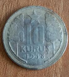 1938  YILI  10 KURUŞ