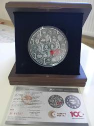 100. Yıl gümüş 150 gram Kutulu