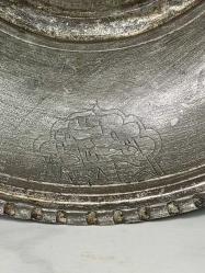 Antika Hicri 1248 Tarihli Osmanlı Bakır Tabak