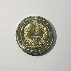 2021 Karakulak Hayvanlar Serisi 1 Kuruş Hatıra Bimetal Para Koleksiyonluk