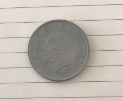 1962 MADENİ 1 LİRA - KENAR YAZILARI - ** DÜZ **  / ÇÇT