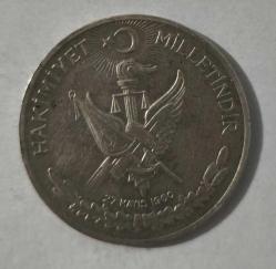 İhtilal Gümüş On Lira  1960