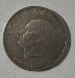İhtilal Gümüş On Lira  1960