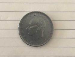 1972 MADENİ 1 LİRA - KENAR YAZILARI - ** DÜZ **  / ÇİL