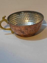 BAKIR - AYRAN MAŞRAPASI - AĞIZ ÇAPI 11 CM - YÜKSEKLİĞİ 5 CM