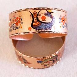 Bakır bilezik - Şahmaran, El işçilikli lüks bilezik Model -1