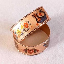 Bakır bilezik - Şahmaran, El işçilikli lüks bilezik Model -1