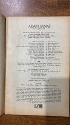 ADAM SANAT DERGİSİ -SAYI : 3 – ŞUBAT 1986  MEMET FUAT – HANS BLUMENBERG – GÜRHAN TÜMER – MARIO VARGAS LLOSA – BRUCE CHATWIN – SAMİH RIFAT – HALUK ŞEVKET ATASEVEN – H. BÜYÜKŞEKERCİ / R.N. İLERİ – FİKRET ADİL – ATTİLA İLHAN – ŞAHİN YENİŞEHİRLİOĞLU – OKTAY RİFAT – ARİF DAMAR – CEVAT ÇAPAN – GÜVEN TURAN – TURGAY FİŞEKÇİ – REŞİT ERGENER – MEHMET YAŞIN – ŞAVKAR ALTINEL – OLCAY ANIKER – FERRUH DOĞAN – VALERIO ADAMI – UĞUR KÖKDEN – AYDIN ÜLKEN  YÜKSEK KÜLTÜR – RODOS’DA / ROMA’DA – SANAT VE MAKİNE – ANLATI YALAN SÖYLEME SANATI MIDIR – KIYAMET KİTAPLARI – FOTOĞRAFIN İKİ YOLU – NASIL BİR REPERTUAR – ARİF DİNO ÜZERİNE – DEĞİNMELER – BİRKAÇ DÜZELTME – İKİ KİŞİLİK OYUN – ŞİİR – YAYIN DÜNYASINDA – KAPAK - 80 SAYFA