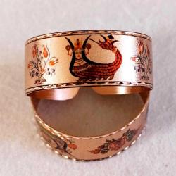 Bakır bilezik - Şahmaran, El işçilikli lüks bilezik Model -2