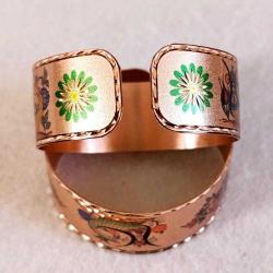Bakır bilezik - Şahmaran, El işçilikli lüks bilezik Model -2