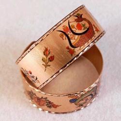 Bakır bilezik - Şahmaran, El işçilikli lüks bilezik Model -7
